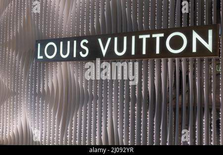 Enseigne Louis Vuitton à Hudson yards Manhattan, New York Banque D'Images