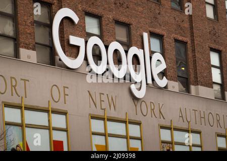 Siège de Google à Chelsea Manhattan, New York Banque D'Images