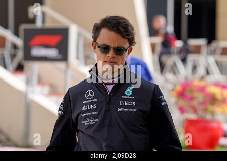 Sakhir, Bahreïn. 18th mars 2022. Bahreïn International circuit, Sakhir, Bahreïn le 17 mars 2022 Nyck de Vries 21 NED), Mercedes pendant la FORMULE 1 GULF AIR BAHREÏN GRAND PRIX 2022, Eleanor Hoad/Alamy Live News.Alamy Live News. Crédit : chaque seconde Media/Alay Live News Banque D'Images