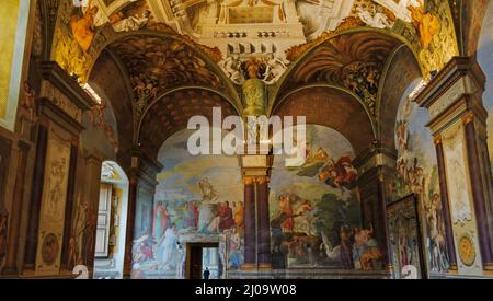 Intérieur du Palazzo Pitti (Palais Pitti), murale, Florence, région Toscane, Italie Banque D'Images