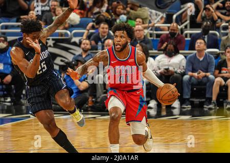 Orlando, Floride, États-Unis, 17 mars 2022, Saddiq Bey #41 de Detroit pistons au centre Amway. Credit: Marty Jean-Louis/Alay Live News Banque D'Images