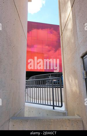 Jordan Schnitzer Museum of Art sur le campus de l'université d'État de Washington à Pullman, Washington, Etats-Unis ; conçu par Jim Olson de Olson Kundig. Banque D'Images