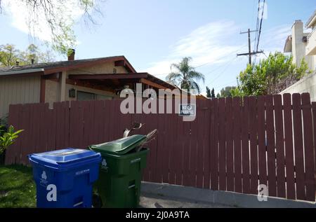 North Hollywood, Californie, États-Unis 17th mars 2022 l'ancien/final Home de l'acteur Herve Villachaize où il s'est suicidé au 11537 Killion Street à North Hollywood, Californie, États-Unis. Photo par Barry King/Alay stock photo Banque D'Images