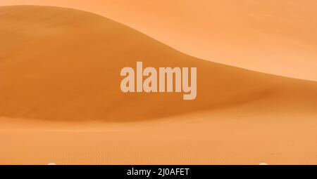 Gros plan d'une dune de sable dans le désert du Sahara Banque D'Images