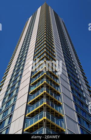 High Point, l'histoire 46, 142m de la tour résidentielle au London's Elephant and Castle. Conçu par Rodgers Stirk & Harbour. Banque D'Images