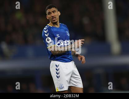 Liverpool, Royaume-Uni. 17th mars 2022. Allan d'Everton pendant le match de la Premier League à Goodison Park, Liverpool. Crédit photo à lire: Darren Staples / Sportimage crédit: Sportimage / Alay Live News Banque D'Images