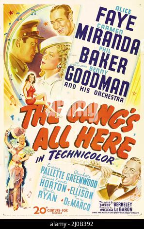 BENNY GOODMAN et CARMEN MIRANDA dans LE GANG'S ALL HERE (1943) -titre original: GANG'S ALL HERE, THE [1943]-, réalisé par BUSBY BERKELEY. Crédit: 20th CENTURY FOX / Album Banque D'Images