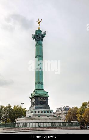 Colonne de juillet à la place de la Bastille à Paris, France Banque D'Images