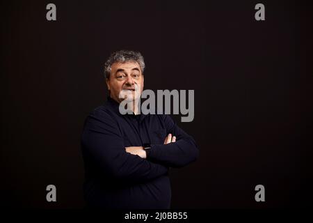 Potsdam, Allemagne. 17th mars 2022. GERD Nefzer, artiste allemand d'effets spéciaux, tourné dans un studio à Potsdam-Babelsberg. Credit: Carsten Koall/dpa/Alay Live News Banque D'Images