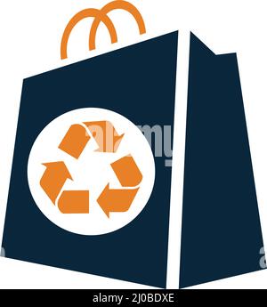 Icône de recyclage du sac - utilisation parfaite pour les supports d'impression, le Web, les images de stock, l'utilisation commerciale ou tout type de projet de conception. Illustration de Vecteur