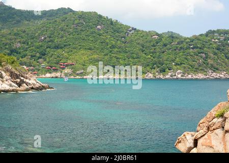 Baie de Sai Daeng. Koh Tao. Province de Surat Thani. Thaïlande Banque D'Images