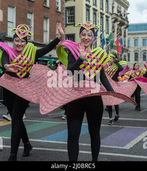 Dublin, Irlande, 17th mars 2022. Paddys Day et belle parade à Dublin, Irlande. Credit: Fabrice Jolivet/Alamy Live News Banque D'Images