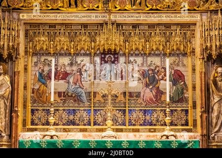 Angleterre, Londres, Abbaye de Westminster, le Haut autel Banque D'Images