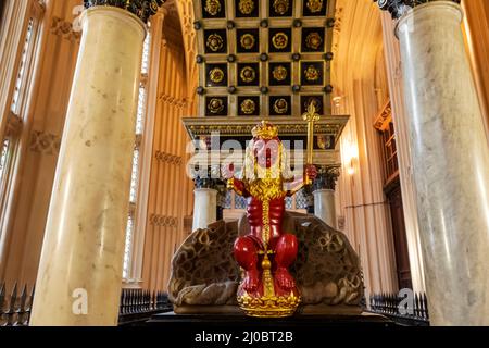 Angleterre, Londres, Abbaye de Westminster, tombe de Mary Queen of Scots Banque D'Images