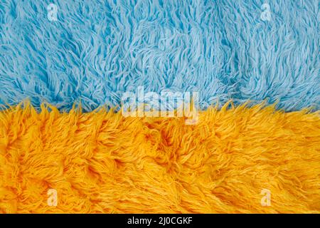 Toile de fond numérique bleue et jaune pour nouveau-né. Origine ukrainienne. Ukraine. Banque D'Images