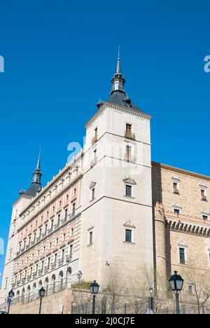 Façade de l'Alcazar. Tolède, Espagne. Banque D'Images