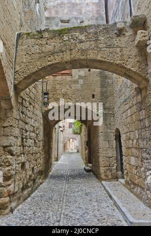 La vieille ville de Rhodes, Grèce Banque D'Images