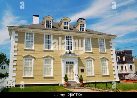 La Wentworth Gardener House de Portsmouth, dans le New Hampshire, a été construite dans le style géorgien en 1760 Banque D'Images