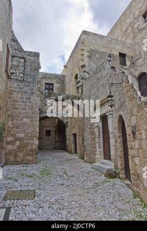 La vieille ville de Rhodes, Grèce Banque D'Images