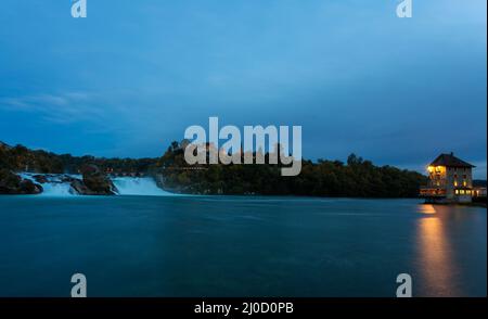 Chutes du Rhin - Schaffhausen. Banque D'Images