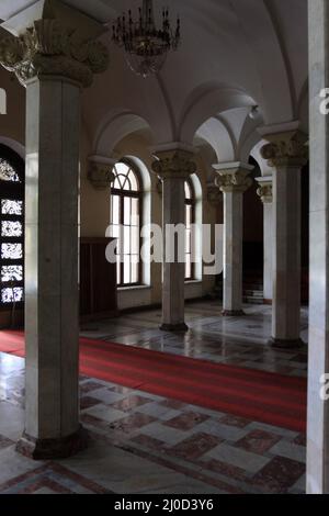 Intérieur du musée Joseph Staline à Gori, Géorgie Banque D'Images