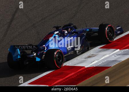 Sakhir, Bahreïn. 18th mars 2022. Alexander Albon (THA) Williams Racing FW44. 18.03.2022. Credit: XPB Images Ltd/Alay Live News Banque D'Images
