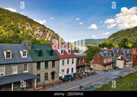 Parc historique national de Harpers Ferry, comté de Jefferson, WV, États-Unis Banque D'Images