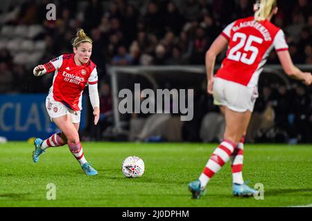 Londres, Royaume-Uni. 18th mars 2022. Lors du match de football de la coupe Vitality Womens FA Quarter final entre Arsenal et Coventry United au stade Meadow Park. Borehamwood, Angleterre. Kevin Hodgson /SPP crédit: SPP Sport Press photo. /Alamy Live News Banque D'Images