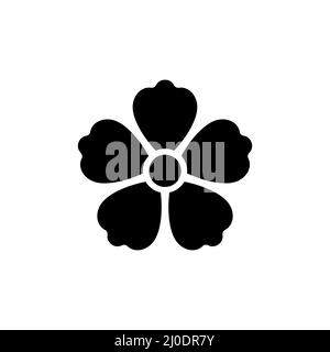 Icône de ligne de fleurs. Symbole de fleur tendance. Belle plante linéaire. Illustration de Vecteur