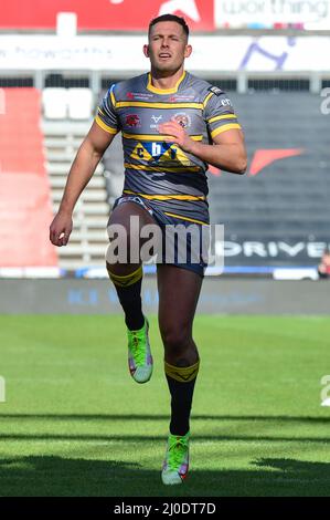 Huddersfield, Angleterre - 12th mars 2022 - Greg Eden de Castleford Tigers. Rugby League Betfred Super League Round 5 Huddersfield Giants vs Castleford Tigers au stade John Smith, Huddersfield, Royaume-Uni Dean Williams Banque D'Images