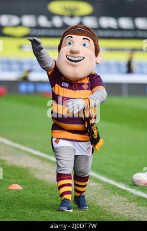 Huddersfield, Angleterre - 12th mars 2022 - mascotte Huddersfield Giants. Rugby League Betfred Super League Round 5 Huddersfield Giants vs Castleford Tigers au stade John Smith, Huddersfield, Royaume-Uni Dean Williams Banque D'Images