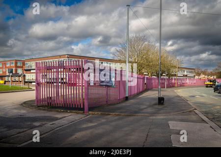 17.03.2022 Sutton, St Helens, Merseyside, Royaume-Uni. L'école secondaire catholique St Cuthbert est une école principale financée par l'État pour mixte à St Helens, M. Banque D'Images