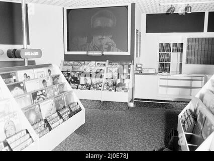 Premier coup d'œil au nouveau magasin Tesco, Angleterre, samedi 20th octobre 1979. (Emplacement à confirmer) Banque D'Images