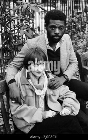 Michael et Claudine Riley, de Steel Pulse. 9th décembre 1978. Banque D'Images