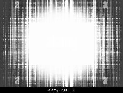 Spot blanc sur arrière-plan de lignes noires rugueuses Banque D'Images