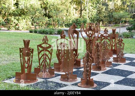 Nature du jeu aux jardins Harry P. Leu à Orlando, en Floride Banque D'Images