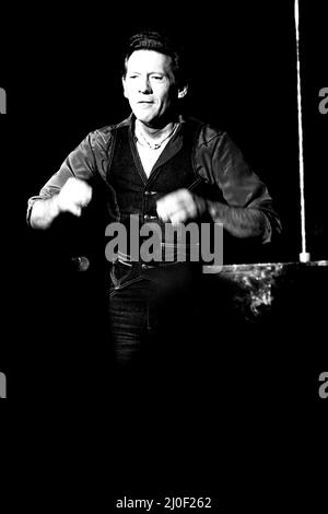 Le chanteur Jerry Lee Lewis en concert au Mayfair à Newcastle 14 février 1980 Banque D'Images