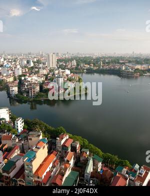 Paysage urbain de la ville de Hanoï en Asie du Vietnam Banque D'Images