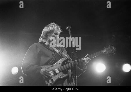 Le chanteur de Sting avec la police, vu ici en train de jouer la nuit d'ouverture du Reading Rock Festival 1979. 24th août 1979 Banque D'Images