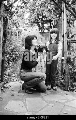 L'actrice Judy Loe avec sa fille Katie Beckinsale. 5th octobre 1979. Banque D'Images