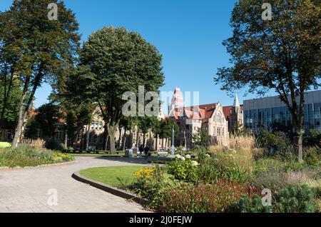 La Manchester University main campus office buildings Banque D'Images