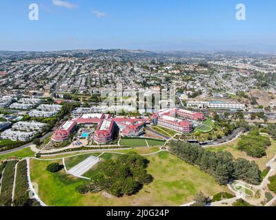 Vue aérienne de la ville de Dana point Banque D'Images