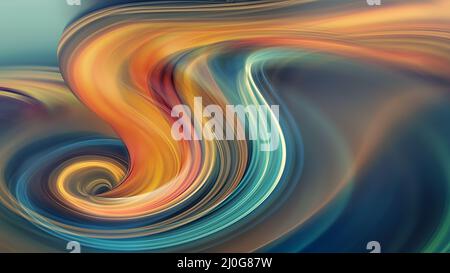 Tourbillon multicolore de lignes Banque D'Images