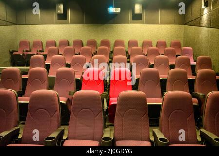 Places vides dans le cinéma Banque D'Images