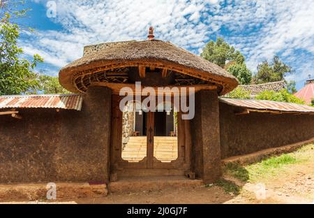 Église URA Kidane Mehret, monastère Éthiopie Banque D'Images