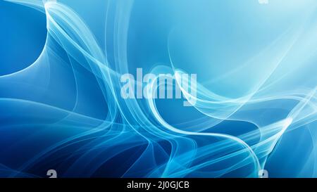 Arrière-plan abstrait bleu venteux Banque D'Images