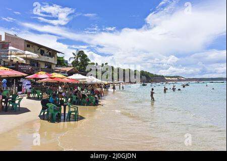 Pipa, vue sur la plage tropicale, Natal, Brésil, Amérique du Sud Banque D'Images