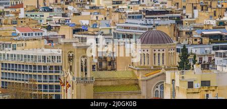 Atenas vue aérienne Cityscape Banque D'Images