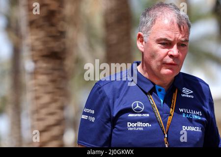 Dave Redding (GBR) Williams Racing Team Manager. 19.03.2022. Championnat du monde de Formule 1, Rd 1, Grand Prix de Bahreïn, Sakhir, Bahreïn, Jour de qualification. Le crédit photo doit être lu : images XPB/Press Association. Banque D'Images