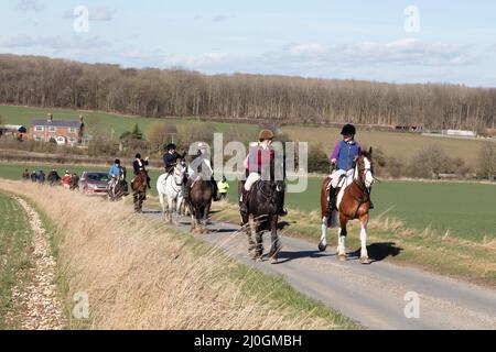 2022 Kiplingcotes Horse Race Banque D'Images